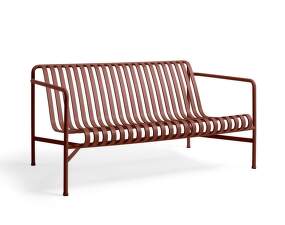 Lavička Palissade Lounge Sofa, iron red