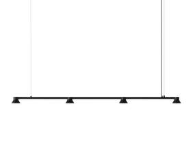 Závěsná lampa Hat Lamp Linear Large, black