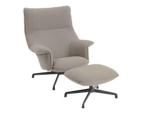 Křeslo Doze Lounge Chair & Ottoman Swivel, Hearth 6 / anthracite black