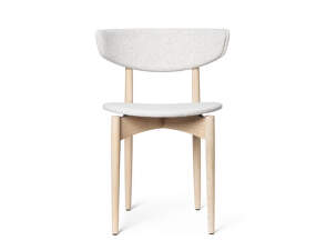 Čalouněná jídelní židle Herman Wood, white beech/off-white