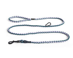 Nastavitelné vodítko Dogs Leash Braided, lavender/green