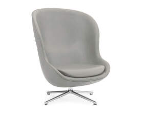 Otočné křeslo Hyg High Swivel, smoke/aluminium