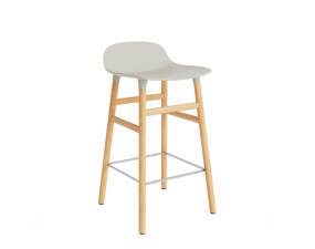Barová židle Form 65 cm, light grey/oak