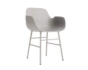 Židle Form s područkami, warm grey/steel