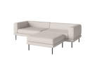 Jerome 2 modules with pouf - right, Linea - Beige