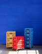 Colour Crate Lid Medium, red + yellow + blue
