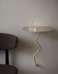 stolek-Curvature Wall Table, brass