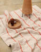deka-Grand Quilted Blanket, camel / red