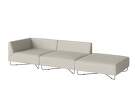 sofa-Orlando 3-seater Sofa w. Open End Right, Ascot beige