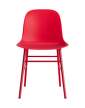 zidle-Form Chair Steel, bright red