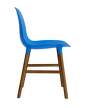 zidle-Form Chair Walnut, bright blue