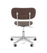 Kancelářská židle Co Task Chair, polished aluminium/dark oak