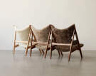 Křeslo Knitting Lounge Chair Sheepskin