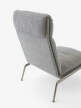 Křeslo Muno LN16 High Back, Hallingdal 126/dark chrome
