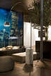Stojací LED lampa Arco, steel