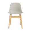 Židle Form, light grey/oak