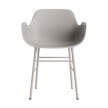Židle Form s područkami, warm grey/steel