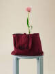 Plátěná taška Shopper Bag M, burgundy