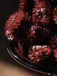 Skleněný podnos Damo Ø21, dark grape
