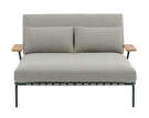 Lehátko Settle Lounge Bed, Ribbed Weave 2/dark green