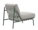 Křeslo Settle Lounge Chair bez područek, Ribbed Weave 2/dark green