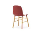 Židle Form, červená/dub