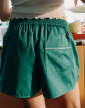 pyzamo-Outline Pyjama Shorts S/M, emerald green