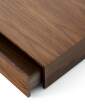 stolek-Mass Coffee Table Wide w. Drawer, natural walnut