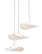 lampa-Tense Chandelier Ø55, white tyvek