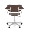 Kancelářská židle Co Task Chair s područkami, polished aluminium/dark oak