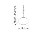 Závěsné svítidlo Glo-Ball S1, white