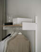 Policová sestava Wardrobe Shelf 1, oak/white