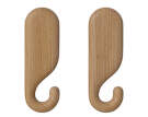 Nástěnný věšák Nob 8.5 cm 2ks, oiled oak