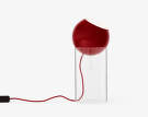 Stojací lampa Topan VP14, vermilion red