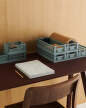 Úložný box Colour Crate Oblong Mini, dusty blue