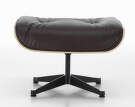 Ottoman Eames Lounge Walnut Dark, Leather Natural F68 Chocolate