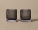 Sklenice na vodu Ripple Tumbler set 2 ks, smoked grey