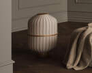 Stojací lampa Lucén, oiled oak