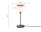 Stolní lampa PH 80, chrome plated