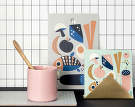 Paper napkins Grocery, mint, 16,5x16,5 cm, Ferm Living