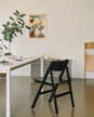 Skládací židle Backflip, anthracite lacquered beech