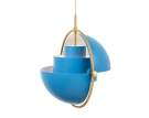 Závěsná lampa Multi-Lite, blue/brass