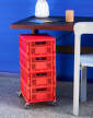 Colour Crate Lid Medium, red