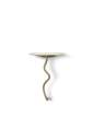 stolek-Curvature Wall Table, brass