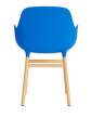 zidle-Form Armchair Oak, bright blue