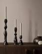 svicny-Gale Candle Holder, blackened aluminium