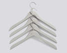 Ramínka Soft Coat Hanger Slim, set 4 ks, grey