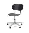 Kancelářská židle Co Task Chair, polished aluminium/black oak