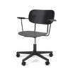 Kancelářská židle Co Task Chair s područkami, black/black oak