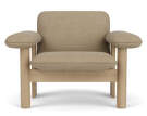 Křeslo Brasilia Low Back, Bouclé 02/natural oak